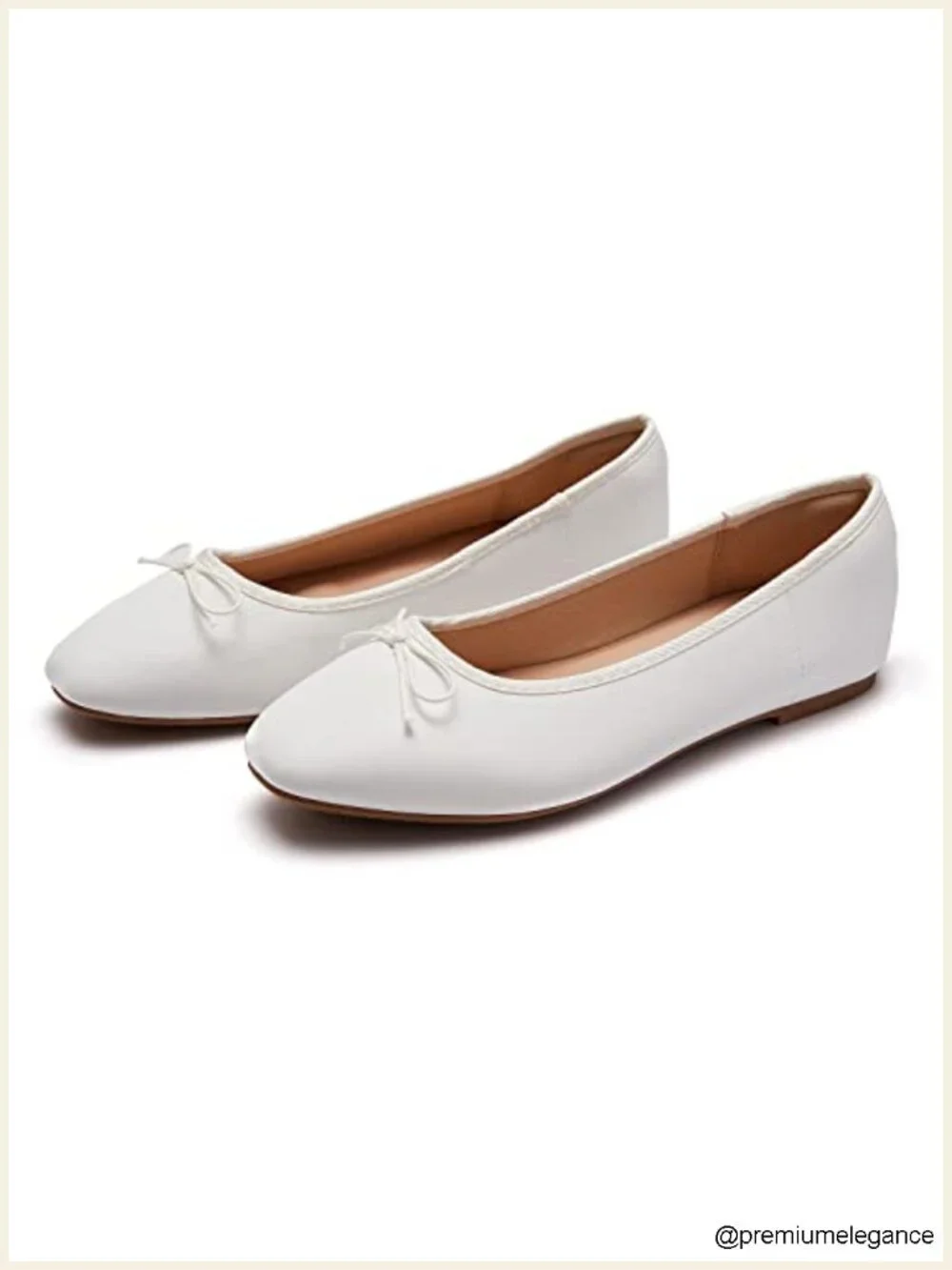 Women's Round Toe Ballet Flats Comfortable Bow Dressy Shoes